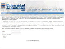 Tablet Screenshot of evaldocente.udes.edu.co